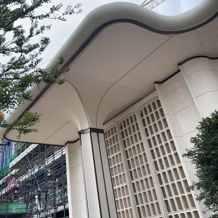 深圳紅花山售樓部UHPC柱子門頭造型案例