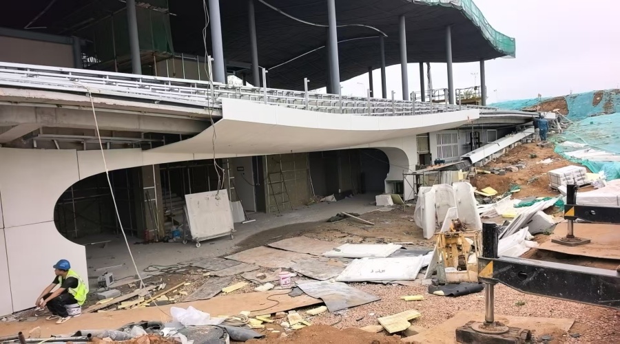 青島張村河UHPC構件造型安裝工藝實錄